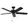 Kuzco Erikson 52-in Matte Black Ceiling Fan