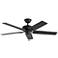 Kuzco Erikson 52-in Matte Black Ceiling Fan