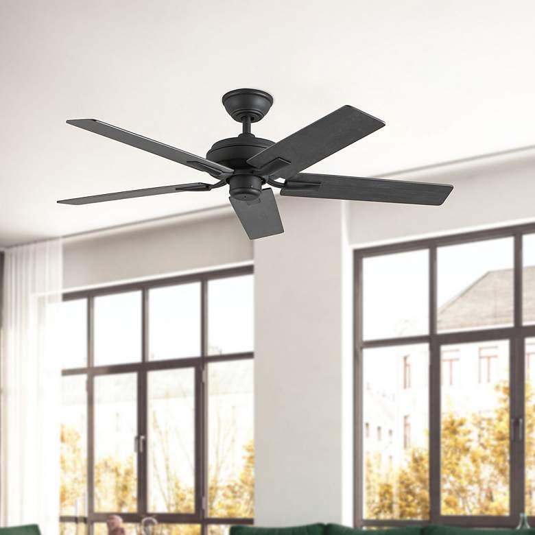 Image 1 Kuzco Erikson 52-in Matte Black Ceiling Fan