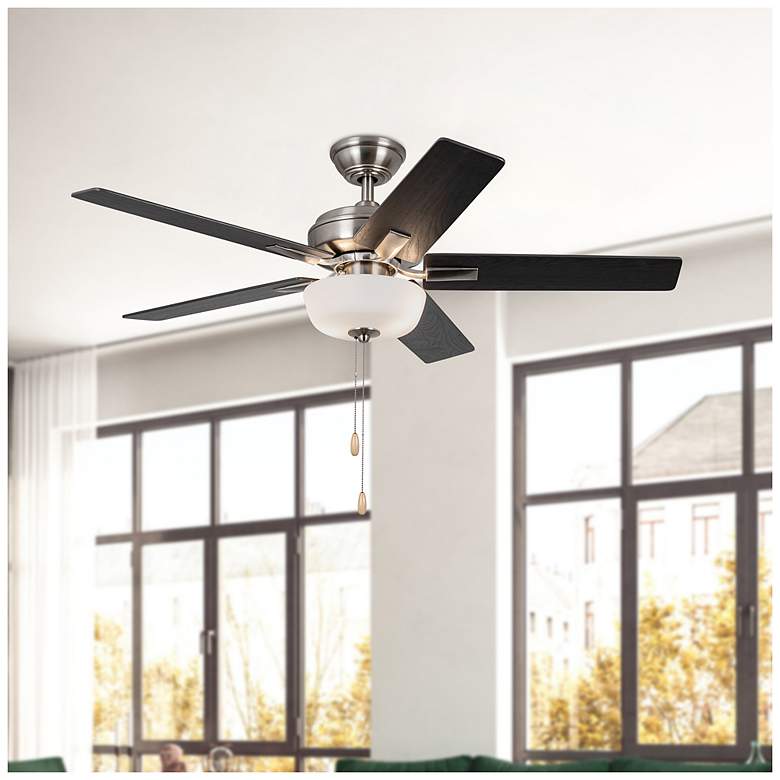 Image 2 Kuzco Erikson LED 52-in Brushed Nickel Ceiling Fan more views