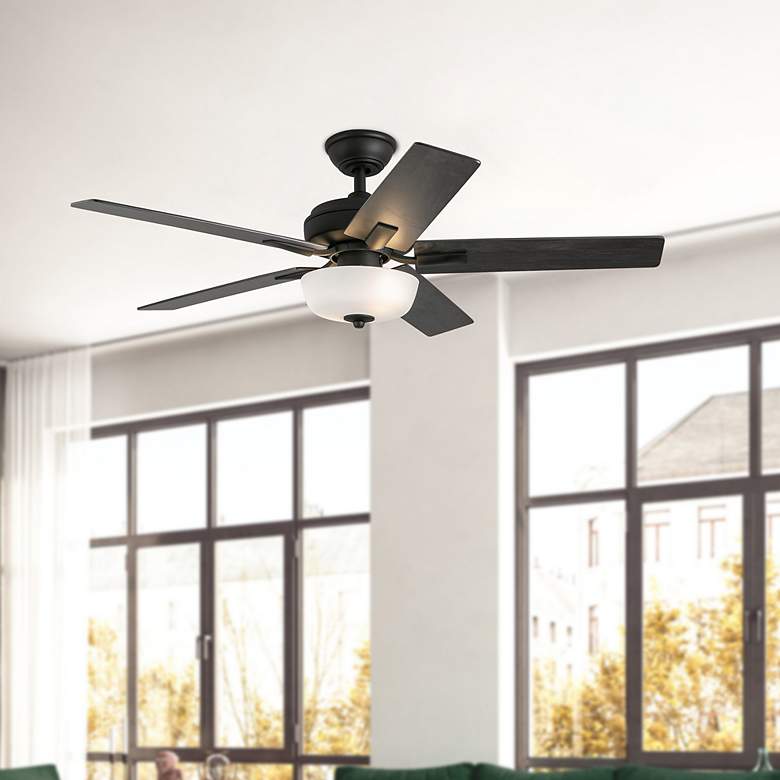Image 1 Kuzco Erikson LED 52-in Matte Black Ceiling Fan