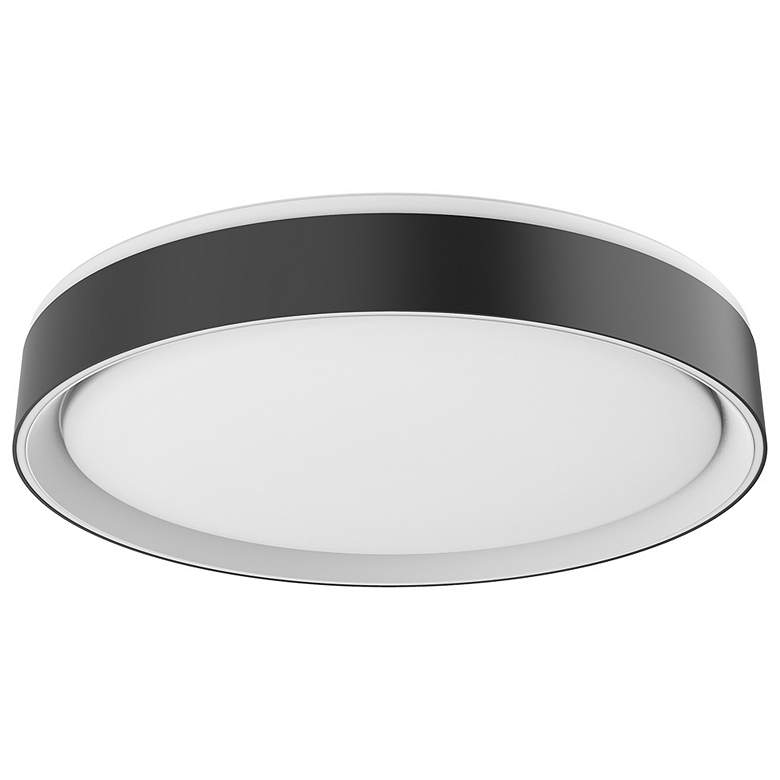 Image 1 Kuzco Essex LED 16-in Black Flush Mount