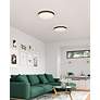 Thumbnail3 of Kuzco Essex LED 20-in Black/White Flush Mount more views