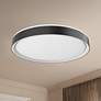 Thumbnail4 of Kuzco Essex LED 20-in Black/White Flush Mount more views