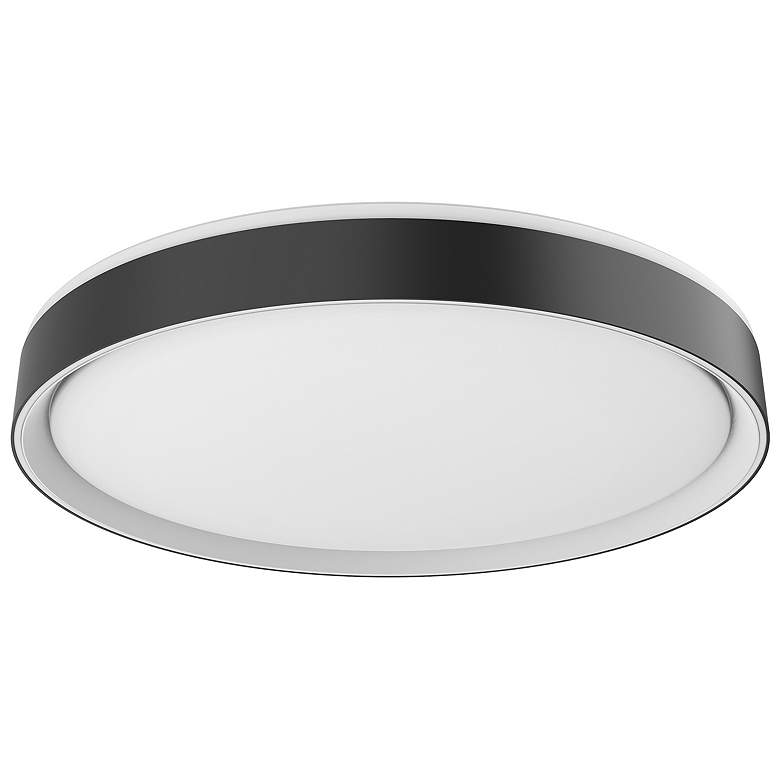 Image 1 Kuzco Essex LED 20-in Black/White Flush Mount