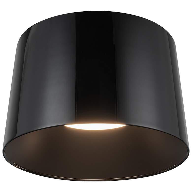 Image 1 Kuzco Etta LED 12-in Jet Black Flush Mount