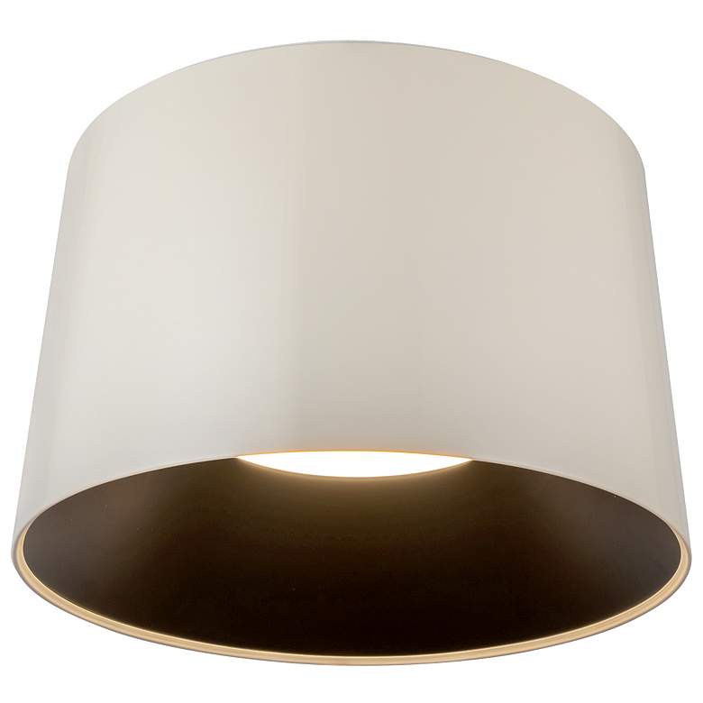 Image 1 Kuzco Etta LED 12-in Pearl White Flush Mount