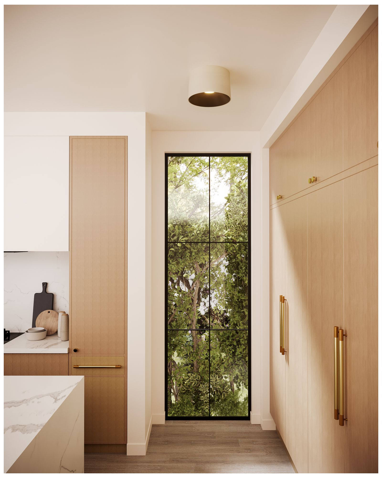 Image 3 Kuzco Etta LED 12-in Pearl White Flush Mount more views