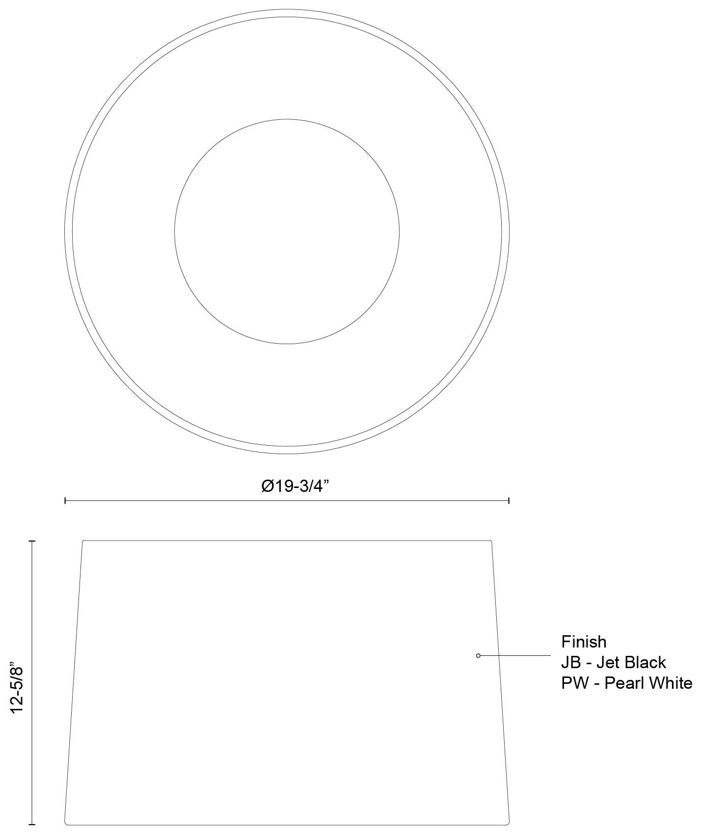 Image 4 Kuzco Etta LED 20-in Jet Black Flush Mount more views