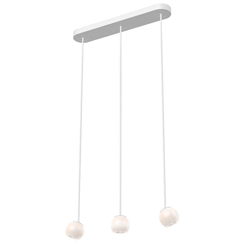 Image 1 Kuzco Europa LED 3 Head White Multi-Pendant