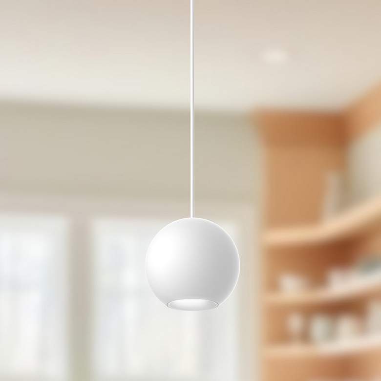 Image 1 Kuzco Exo LED 2-in White Pendant