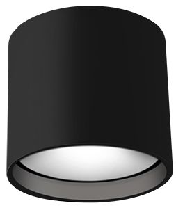 Image 2 Kuzco Falco LED 5-in Black Flush Mount more views