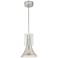 Kuzco Floe LED 8-in Polished Nickel/Clear Crystal Pendant