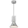 3_Kuzco Floe LED 8-in Polished Nickel/Clear Crystal Pendant more views