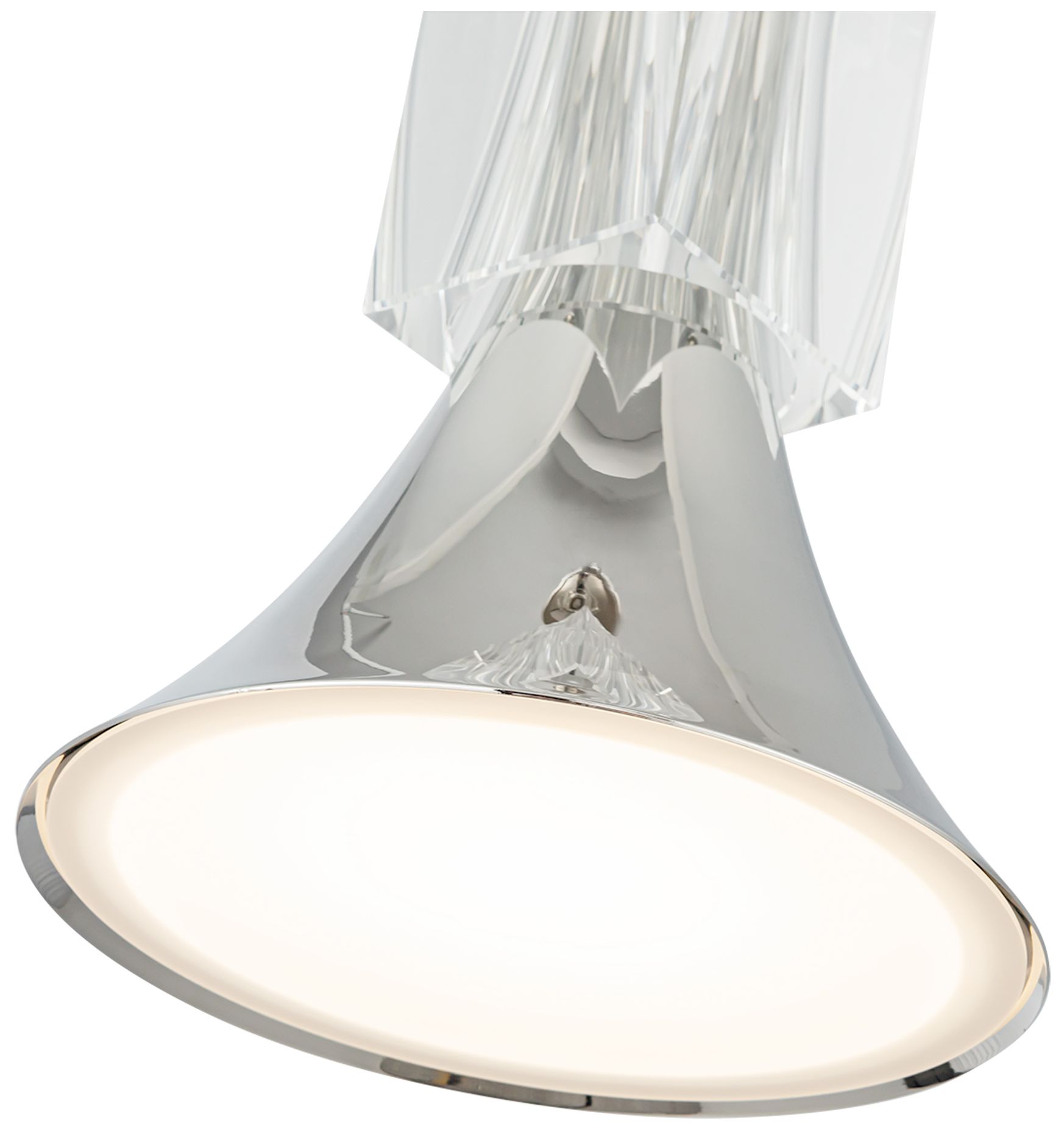 Image 4 Kuzco Floe LED 8-in Polished Nickel/Clear Crystal Pendant more views