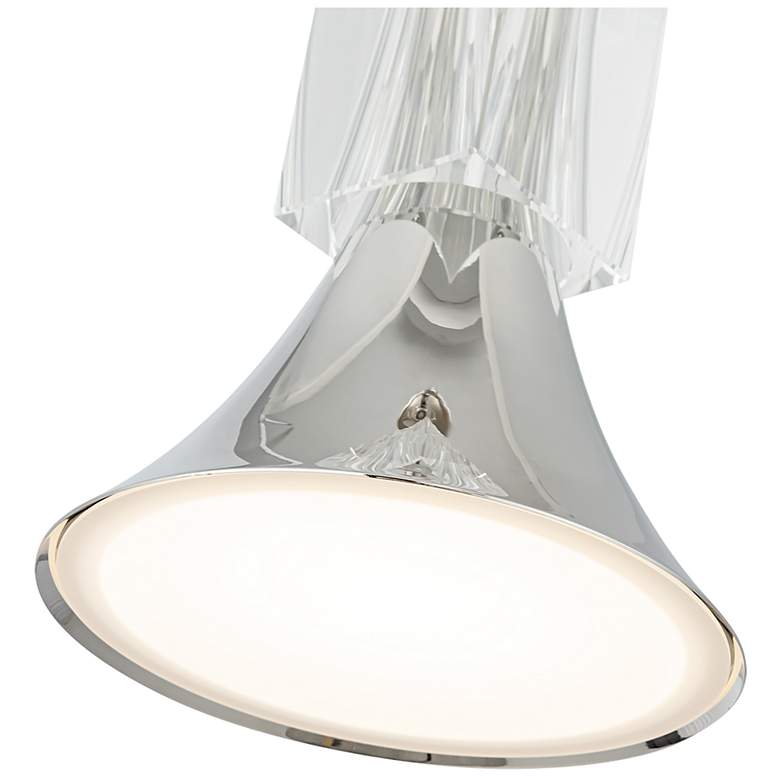 Image 4 Kuzco Floe LED 8-in Polished Nickel/Clear Crystal Pendant more views