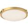 Kuzco Floyd 13-in Brushed Gold Flush Mounts