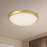 1_Kuzco Floyd 13-in Brushed Gold Flush Mounts