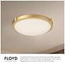 3_Kuzco Floyd 13-in Brushed Gold Flush Mounts more views