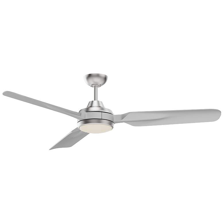 Image 1 Kuzco Fremont LED 60-in Brushed Nickel Ceiling Fan