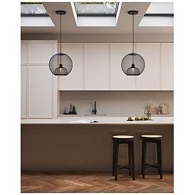 Image3 of Kuzco Gibraltar 18-in Black Pendants more views