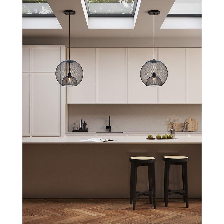 Image 3 Kuzco Gibraltar 18-in Black Pendants more views