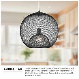 Image4 of Kuzco Gibraltar 18-in Black Pendants more views