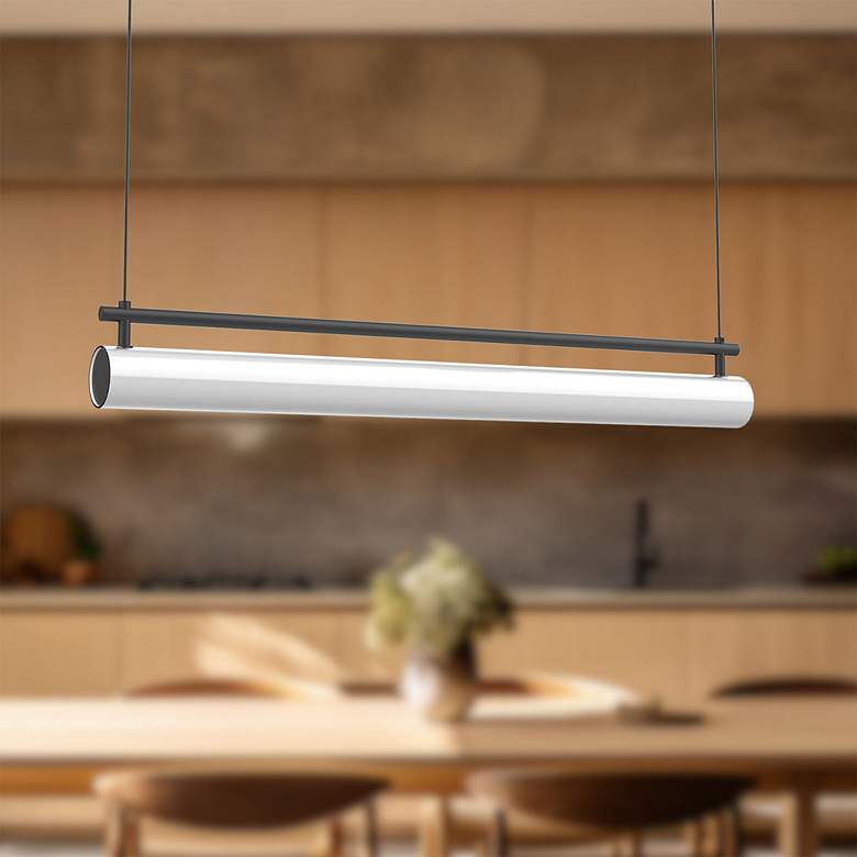 Image 1 Kuzco Gramercy LED 30-in Black Linear Pendant