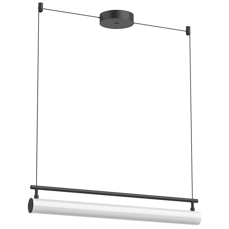 Image 4 Kuzco Gramercy LED 30-in Black Linear Pendant more views