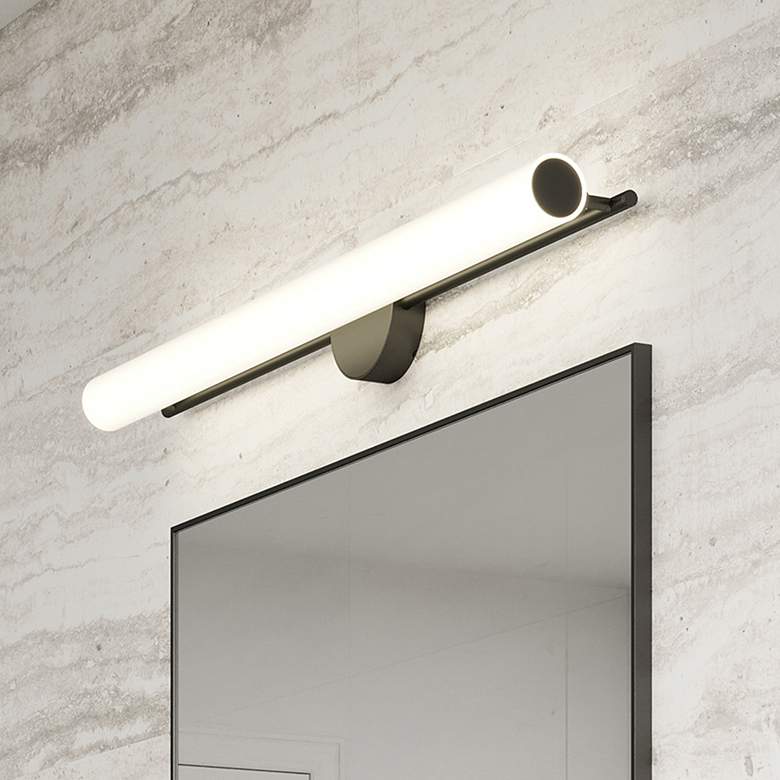 Image 1 Kuzco Gramercy LED 36-in Black Wall Sconce