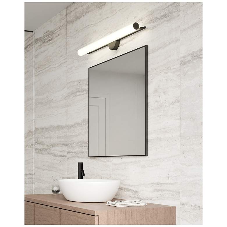 Image 3 Kuzco Gramercy LED 36-in Black Wall Sconce more views