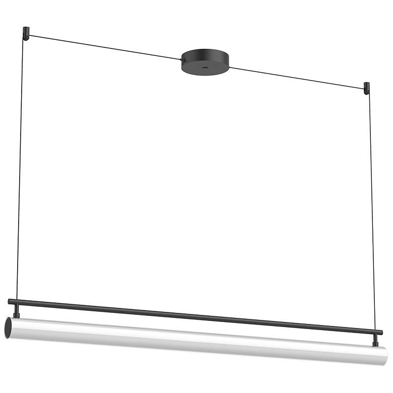 Image 1 Kuzco Gramercy LED 48-in Black Linear Pendant