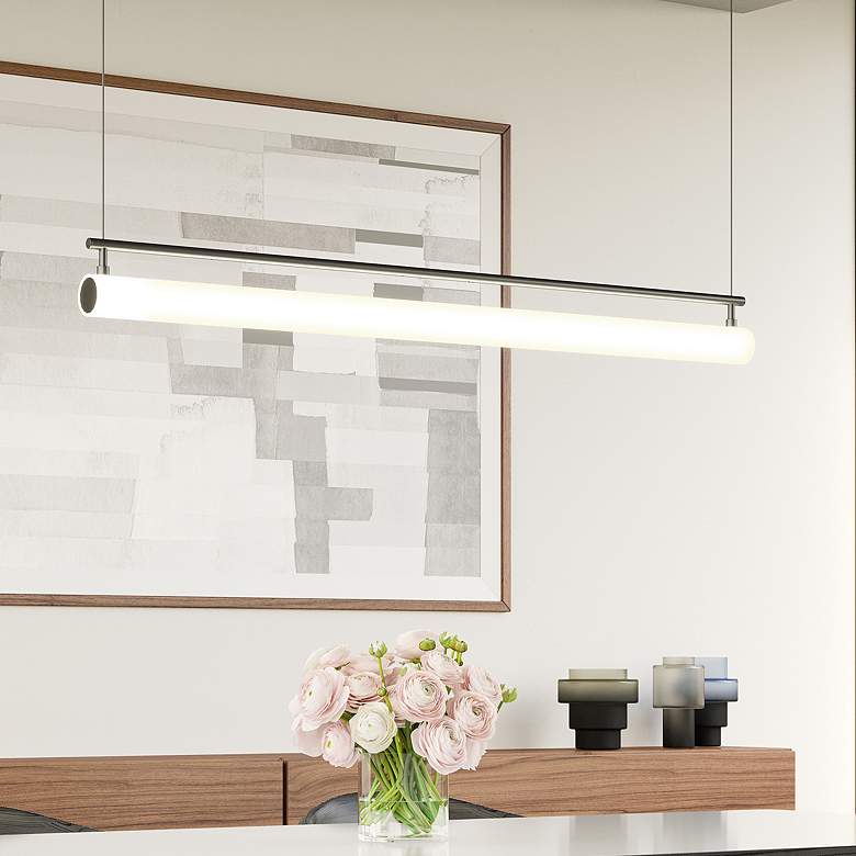 Image 1 Kuzco Gramercy LED 48-in Black Linear Pendant