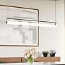 1_Kuzco Gramercy LED 48-in Black Linear Pendant