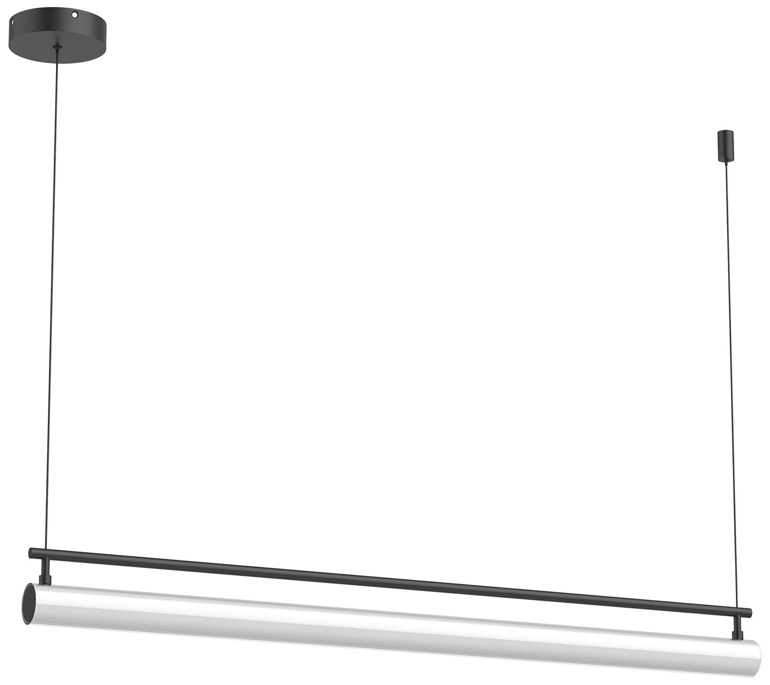 Image 4 Kuzco Gramercy LED 48-in Black Linear Pendant more views
