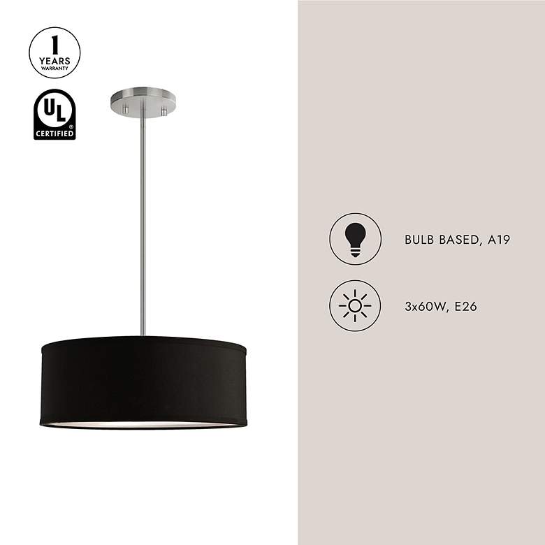 Image 4 Kuzco Gregory 15-in Black Pendants more views