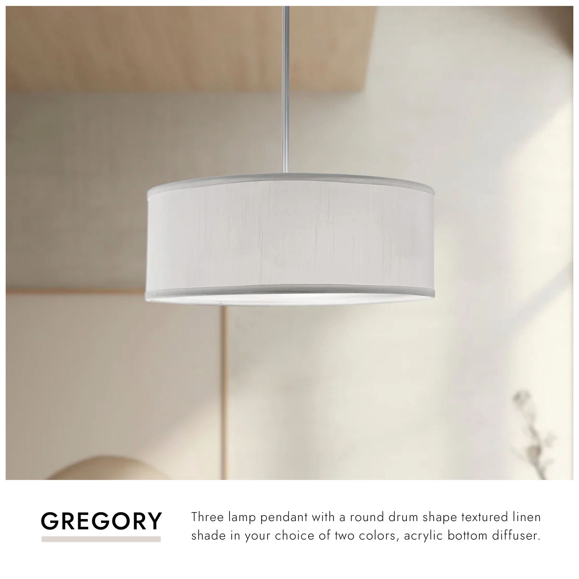 Image 4 Kuzco Gregory 15-in White Pendants more views