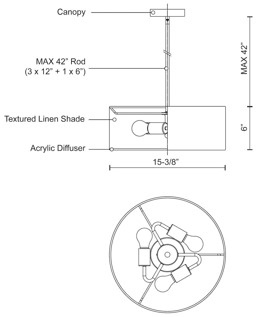 Image 7 Kuzco Gregory 15-in White Pendants more views
