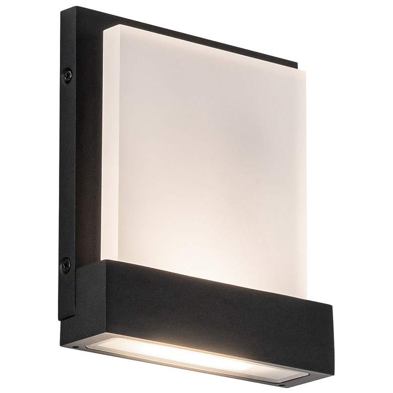 Image 1 Kuzco Guide LED 7-in Black All-terior Wall Sconce