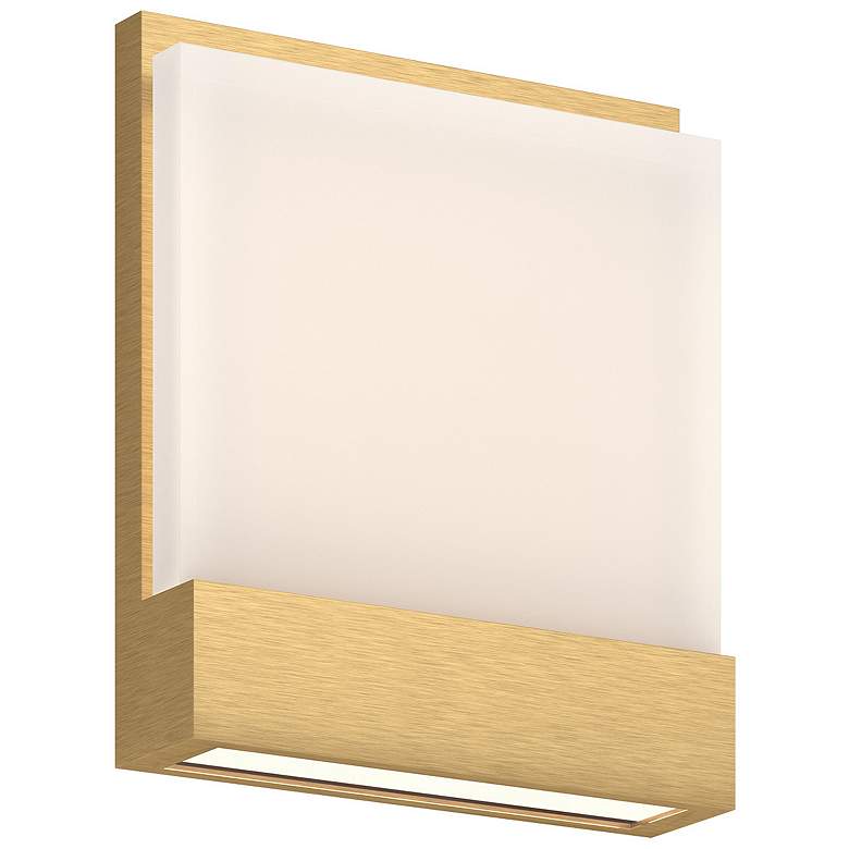 Image 1 Kuzco Guide LED 7-in Brushed Gold Wall Sconce