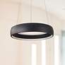 1_Kuzco Halo LED 23-in Black Pendant
