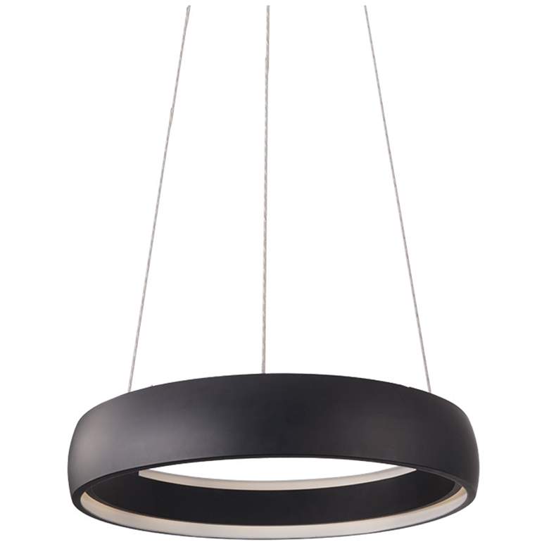 Image 1 Kuzco Halo LED 23-in Black Pendant