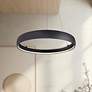 1_Kuzco Halo LED 35-in Black Pendant