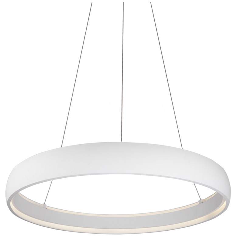 Image 1 Kuzco Halo LED 35-in White Pendant