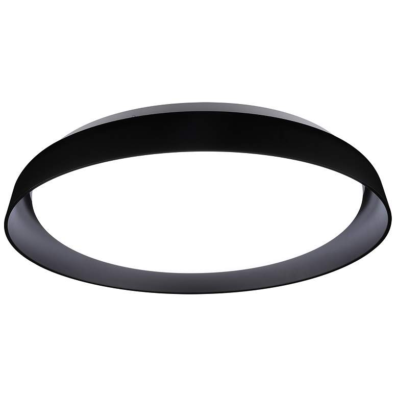 Image 1 Kuzco Hampton LED 17-in Black Flush Mount