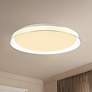 1_Kuzco Hampton LED 21-in Clear Flush Mount