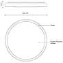 3_Kuzco Hampton LED 21-in Clear Flush Mount more views
