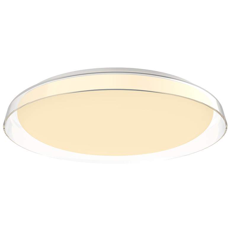 Image 1 Kuzco Hampton LED 21-in Clear Flush Mount