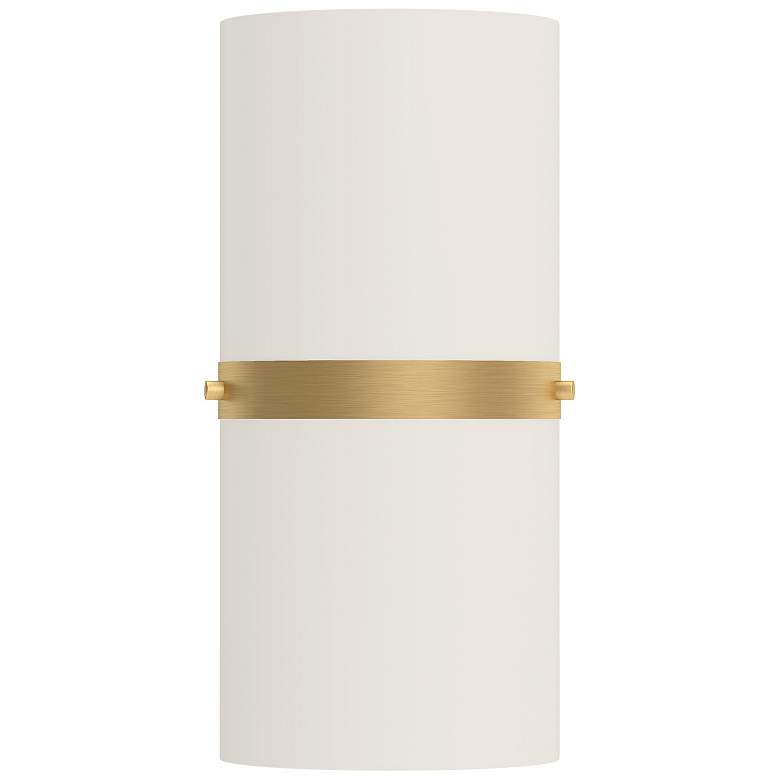 Image 1 Kuzco Harrow LED 13-in Brushed Gold Wall Sconce