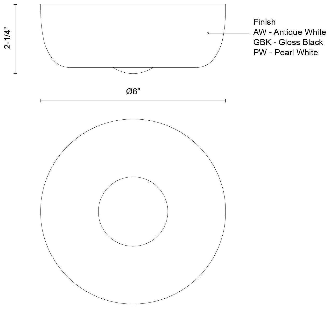 Image 6 Kuzco Hayden LED 6-in Antique White Flush Mount more views